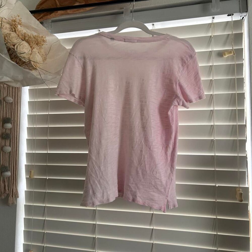 ATM pink slub classic elevated basic short sleeve tshirt | size medium - Picture 3 of 7